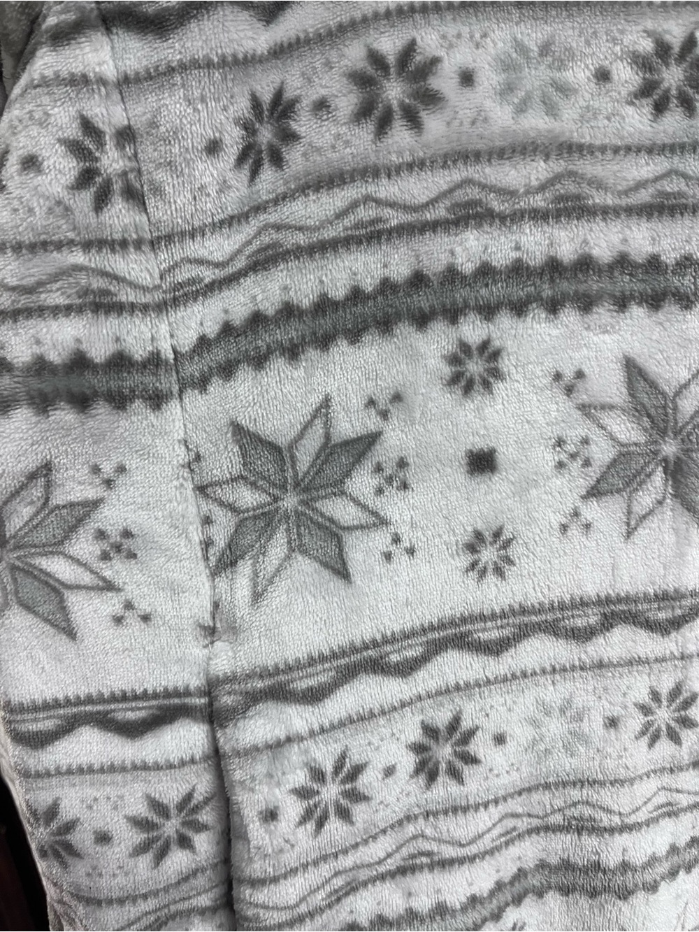 Eddie Bauer Fair Isle 1/4 Zip Mock Neck Fleece Pullover Snowflake Jacket Large - Picture 5 of 10